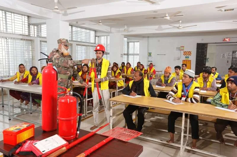 Fire Fighting Training done monthly