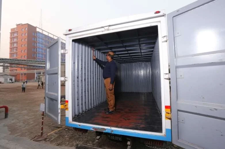 Security Checking before loading goods for shipping